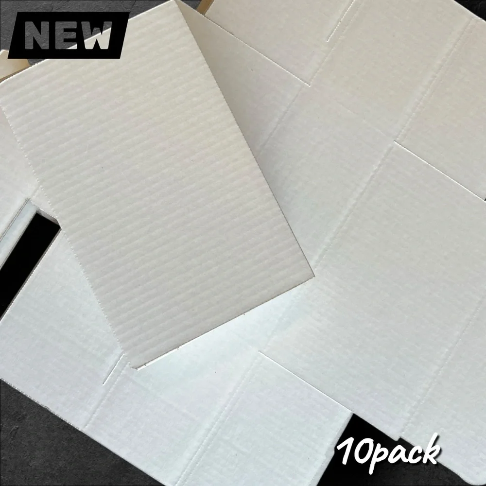 🔴New 10-Pack White Corrugated Mailer Boxes – 9x6x4 in.